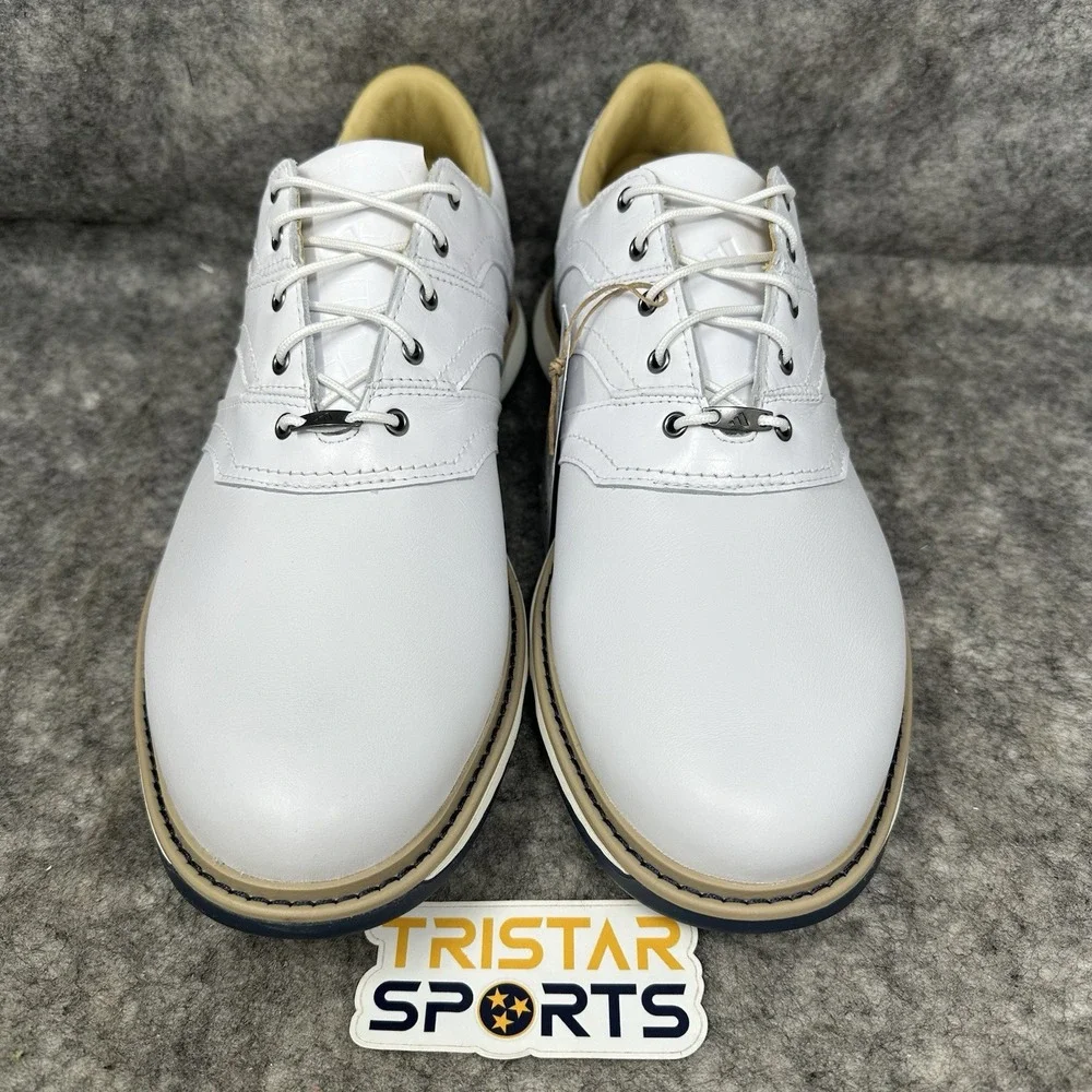 Adidas MC Z-Traxion Spikeless Golf Shoes Mens Size 11 White Leather IF2713